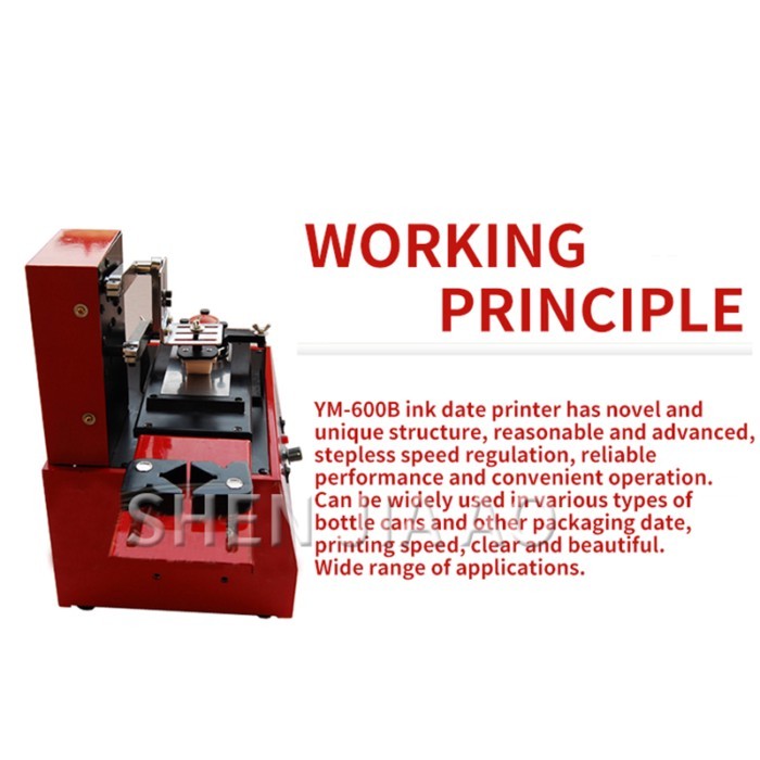 YM-600B Ink Coding Machine Automatic Pad Printing Machine Bottle Bottom Cap Production Date Printin