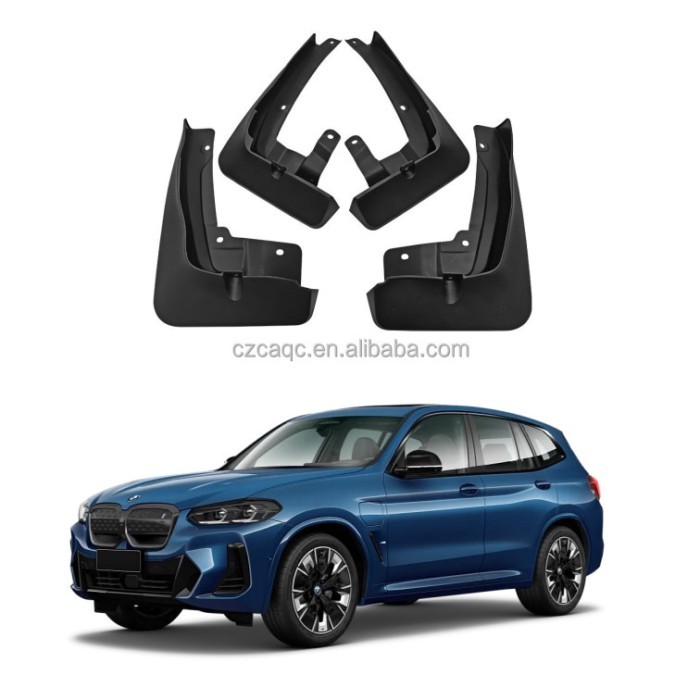 High Quality 4X4 Accessories  Mud Flaps Black Splash Guards Mudguard For BMW IX3 2021-2023