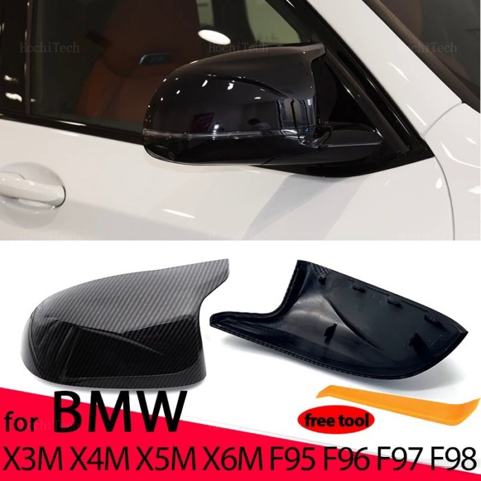 Carbon Fiber Rearview Mirror Cap Wing Side Mirror Cover Fit For BMW X3M F97 X4M F98 2019-2023 X5M F