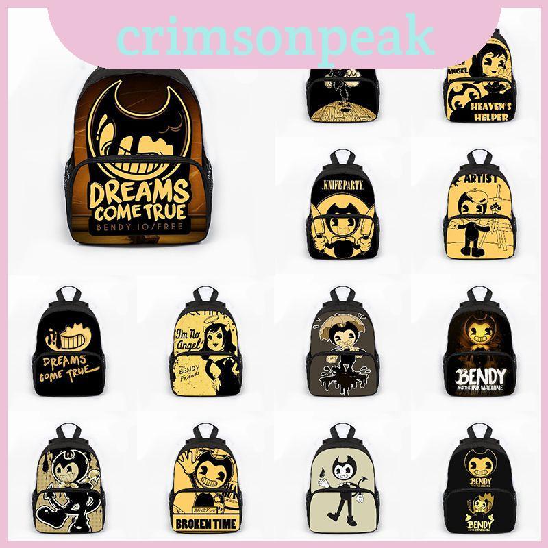 And Fun Fashion Bendy And The Ink Machine Backpack Featuring Adjustable Straps And Capacity Large