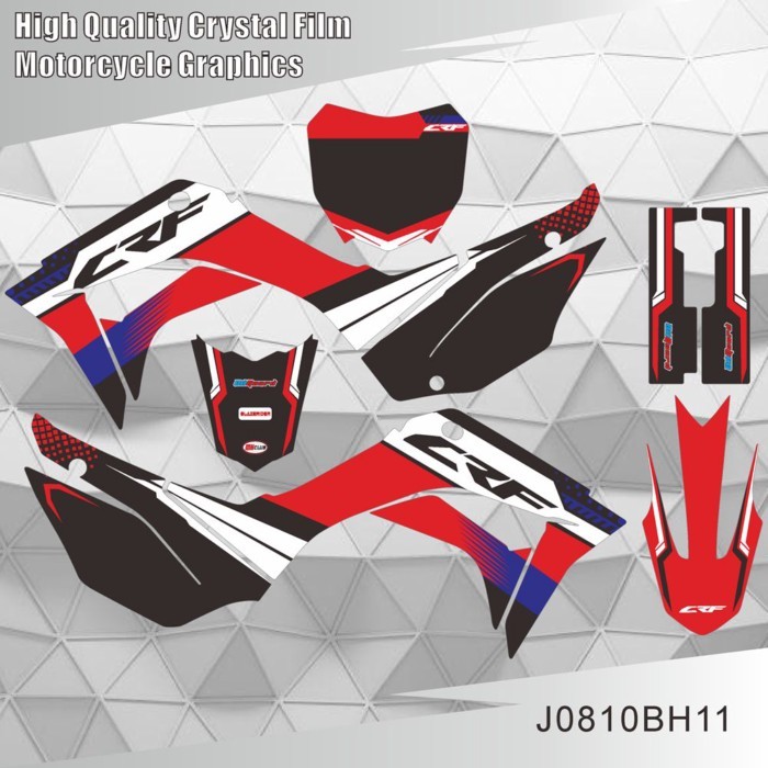 Full Graphics Decals Stickers Custom Number Name For HONDA CRF110F CRF110 CRF 110 CRF 110F 2019 202
