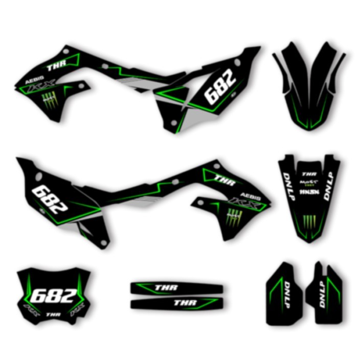 DSMTECH For KAWASAKI KXF450 KX 450 2019 2020 2021 2022 2023 KXF250 KXF 250 2021-2024 Motorcycle Gra