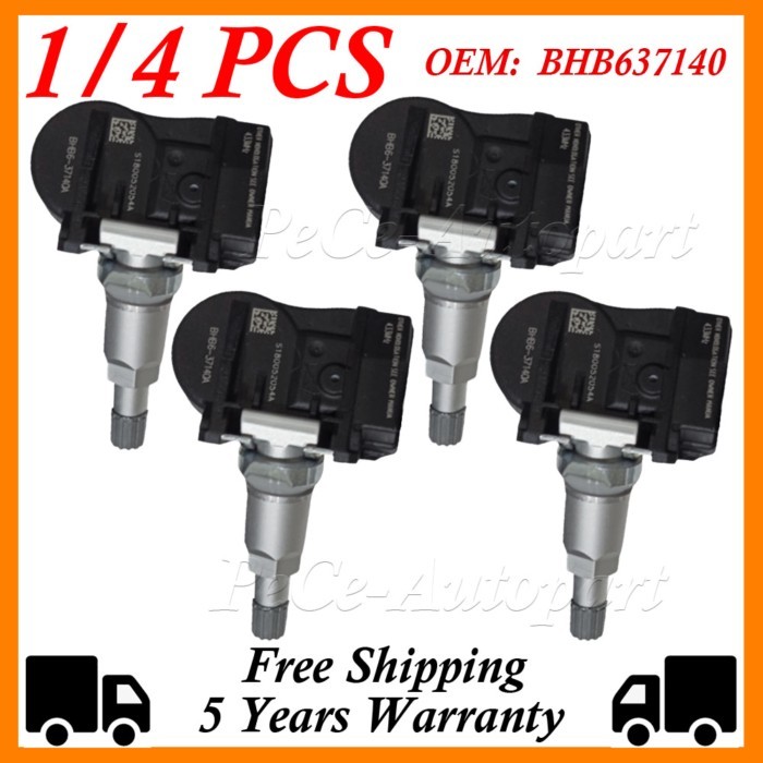 1/4PCS TIRE PRESSURE SENSOR FOR MAZDA 2 3 5 6 CX-3 CX-5 CX-7 CX-9 MX-5 BHB637140 BHB637140A GS1D371