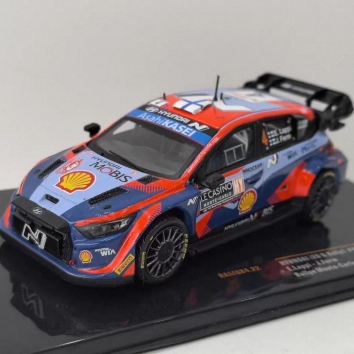 ไอโซ 1/43 #4 HYUNDAI I20 N 2023 HYUNDAI Rally Car Model Alloy