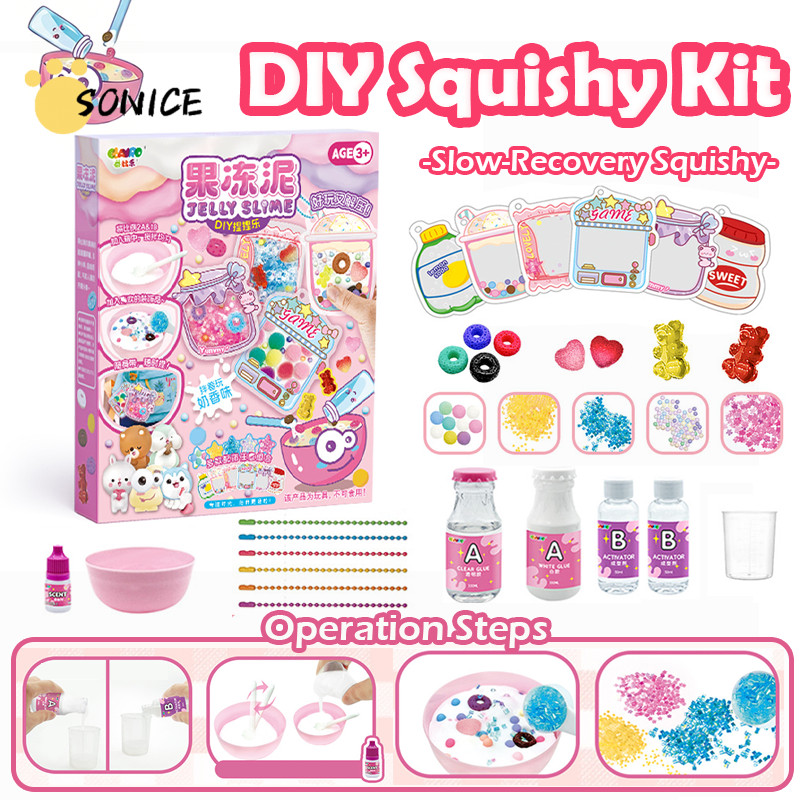 DIY Taba Squishy Kit ของเล่นที่มีคู่มือ, Bubble Free และ Faster Fully Cures - FuFu Squishy Kit พร้อม