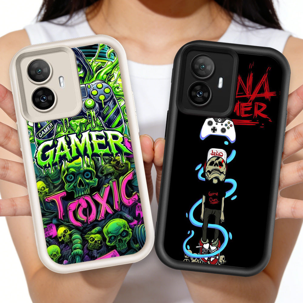 TT-46 Gamer Zoeen Thin เคสโทรศัพท์ Realme Narzo C33 C55 C67 Q3 V13 30 N55 14T 9i 5G 4G