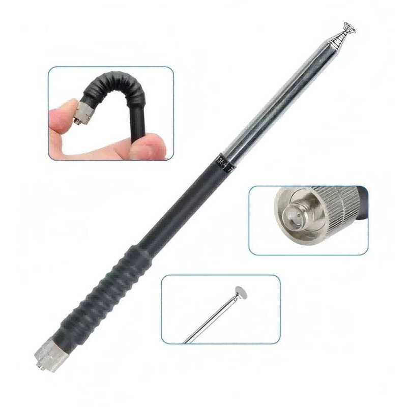 ▥  Ar-1106 VHF Telescopic Sma-Female/Male Antenna  K5 8 K6  UV 5Rh 21 PRO