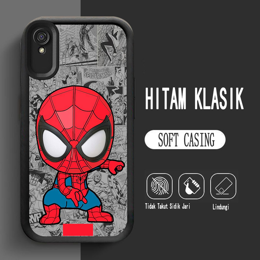 Y-1 เคสซิลิโคน Spider-Man สําหรับ Xiaomi POCO M4 M3 Redmi หมายเหตุ 7 9A 9T Pro กรณี