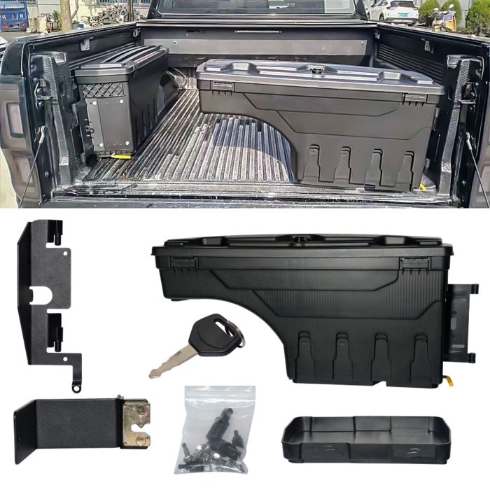Truck Bed Storage Box Case Tool Box For Ford Ranger T6 T7 T8 Wildtrak Limied xlt xls xl 2012 2013-2