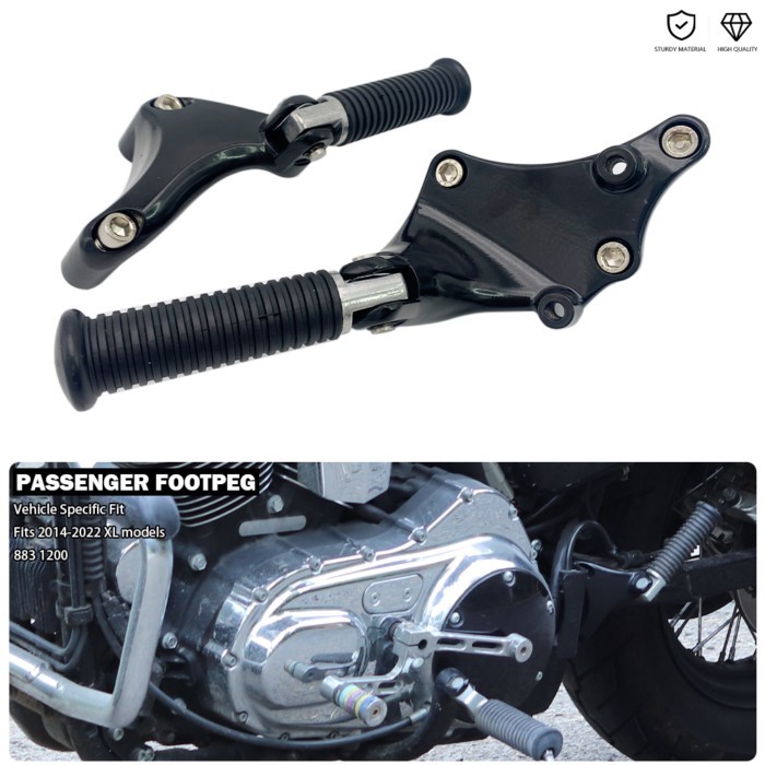 Passenger Footpeg Mount Kit For Harley Iron 883 XL883N SuperLow XL883L XL883 1200 XL1200NS Forty-Ei