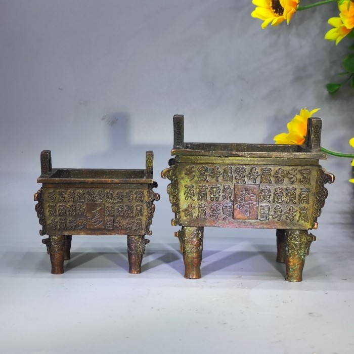 New product launched, Shouzi Sifang Ding Small size, length 5.8cm, width 4.7cm, height 6cm, weight