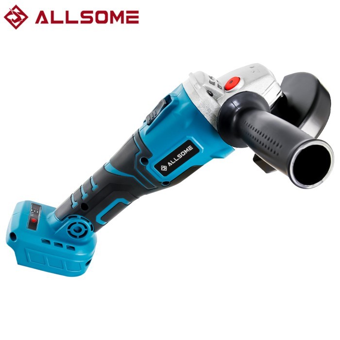 Allsome 125mm Cordless Angle Grinder Tool,Brushless Angle Mill Variable Speed Cutting Machine Polis