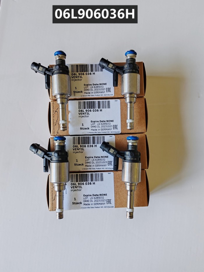 NEW GENUINE OEM 4 pcs Fuel Injectors 06L906036L,06L906036E,06L906036H,06B906036G for VW Golf MK7 R