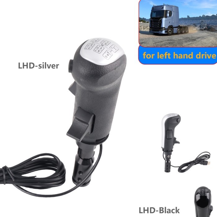 left Hand USB Truck Simulator Shifter Knob for American ATS & ETS2 for Logitech G29 G920 G923 Manua