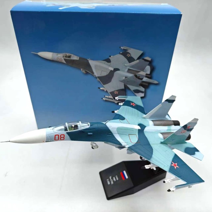 1/100 รัสเซีย Fighter Su-27 Su-27 จําลองเครื่องบินทหารรุ่นผลิตภัณฑ์สําเร็จรูปคอลเลกชันเครื่องประดับ 