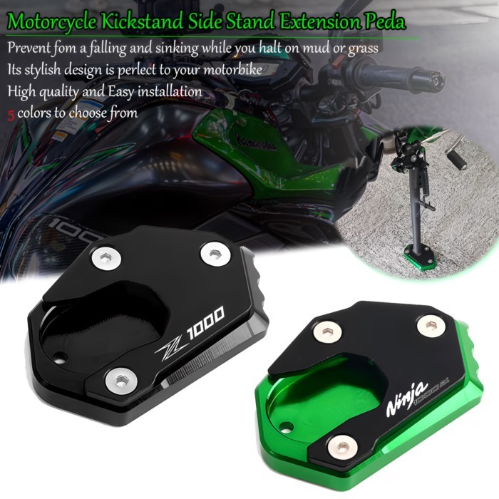 For KAWASAKI Z1000 Z1000R Z1000SX Z 1000 1000R 1000SX Motorcycle Accessories Kickstand Enlarge Plat