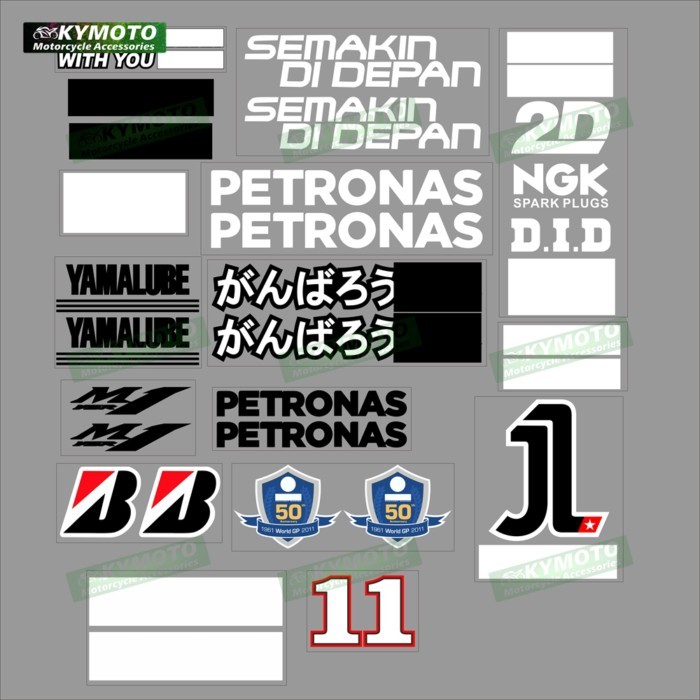 NEW For Yamaha YZR M1 motorcycle sticker body racing decoration fuel tank fairing windshield helmet