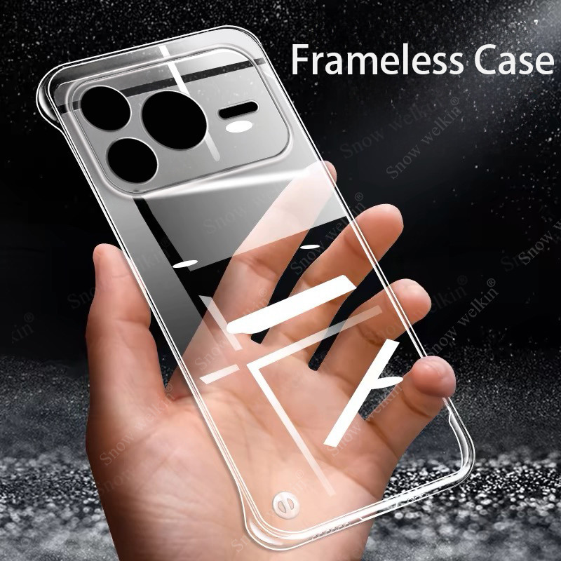 Frameless Slim พลาสติกใส PC Hard Case สําหรับ Honor Power2 Power 2 Honor Power 2 กลับเคสโทรศัพท์ Cap