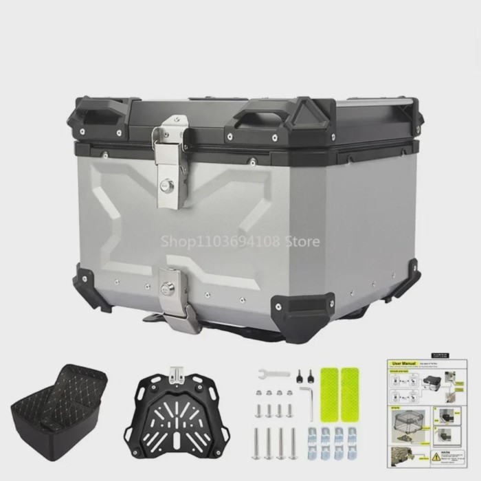 28L 32L 36L 45l 55L 65L 80L 100L Motorcycle Aluminum Alloy Tail Box Side Box Waterproof Three Boxes