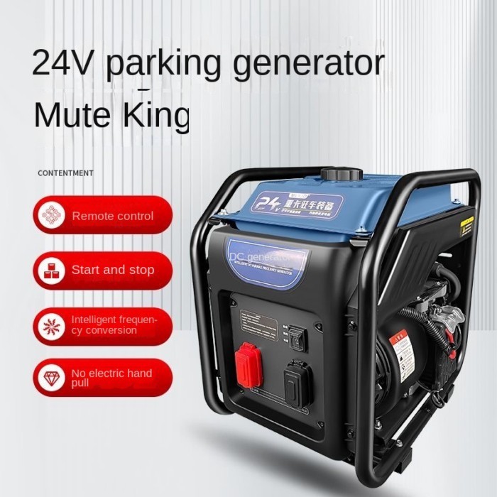 8KW 24V gasoline generator intelligent variable frequency silent generator