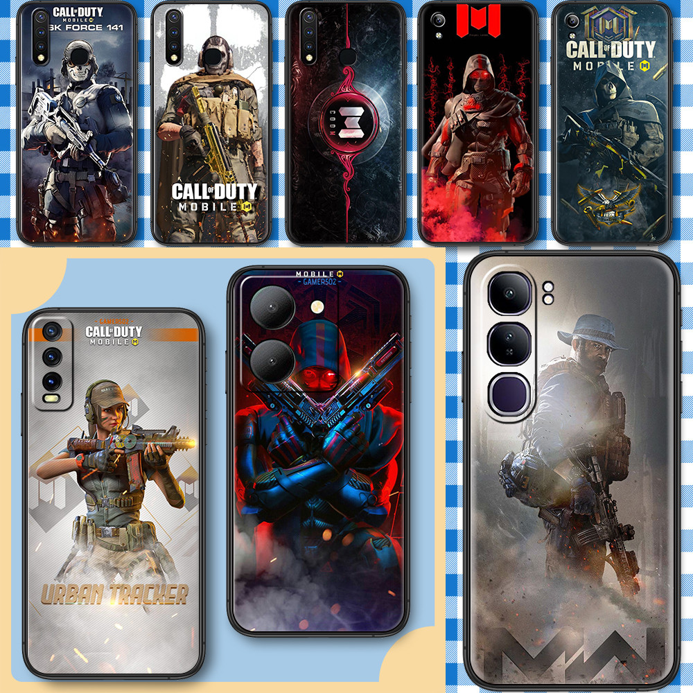 สําหรับ VIVO V27 V27E V29 S1 Pro V29E S7E S7 V2027 Call of Duty โทรศัพท์มือถือกรณีฝาครอบป้องกัน