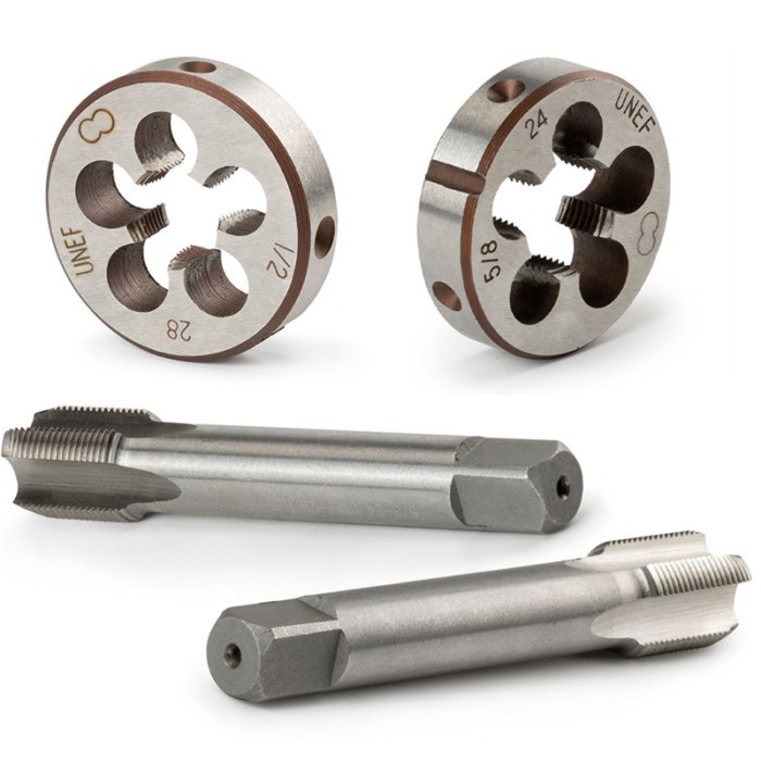 1/2"-28 (1/2" x 28) or 5/8"-24 (5/8x24) UNF HSS Threading Thread Tap and Die Set High Speed Steel G