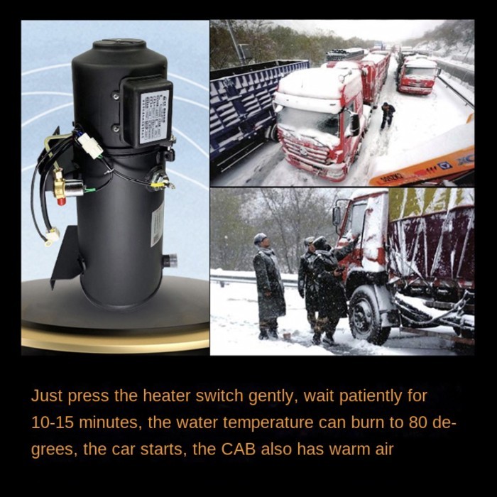 202610KW Car Parking Heater Diesel Heating Oil 24V12V Engine Preheating Diesel Truck Preheating Wat