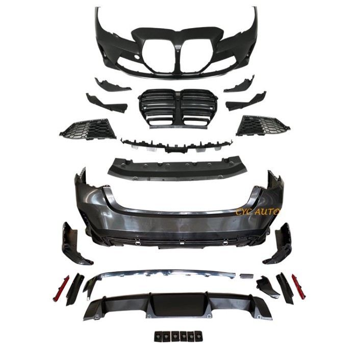 3 series G82 full bodykit for BMW G20 tuning G82 M4 front bumper rear bumper exhaust pipe 2022