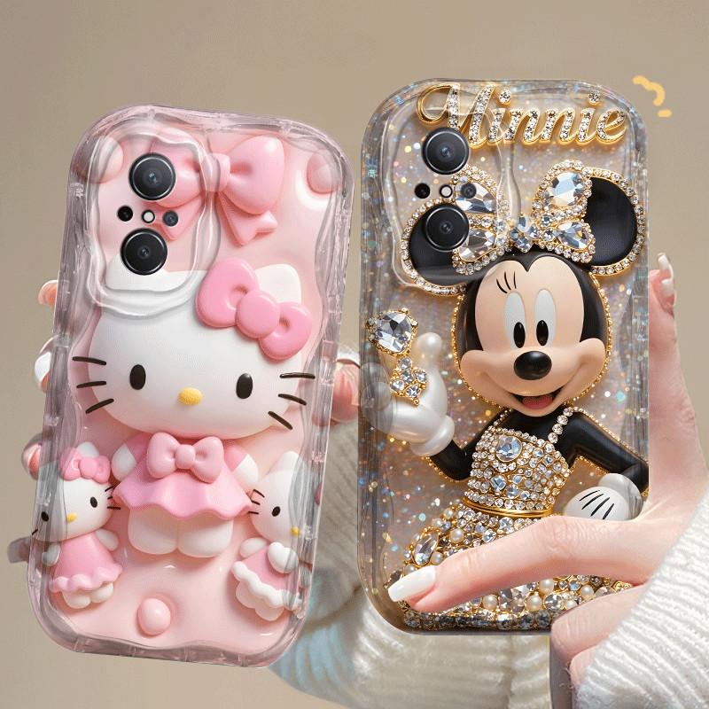 ปลอกสําหรับ VIVO V20 S7 PRO น่ารักน่ารัก Hello Kitty Minnie 2D ซิลิโคน TPU กันกระแทกโทรศัพท์มือถือเค