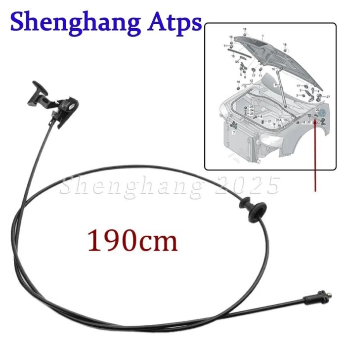 Engine Front Hood Latch Release Cable 4B1823531 4B1 823 531 For Audi A6 C5 Avant S6 Avant Quattro 2