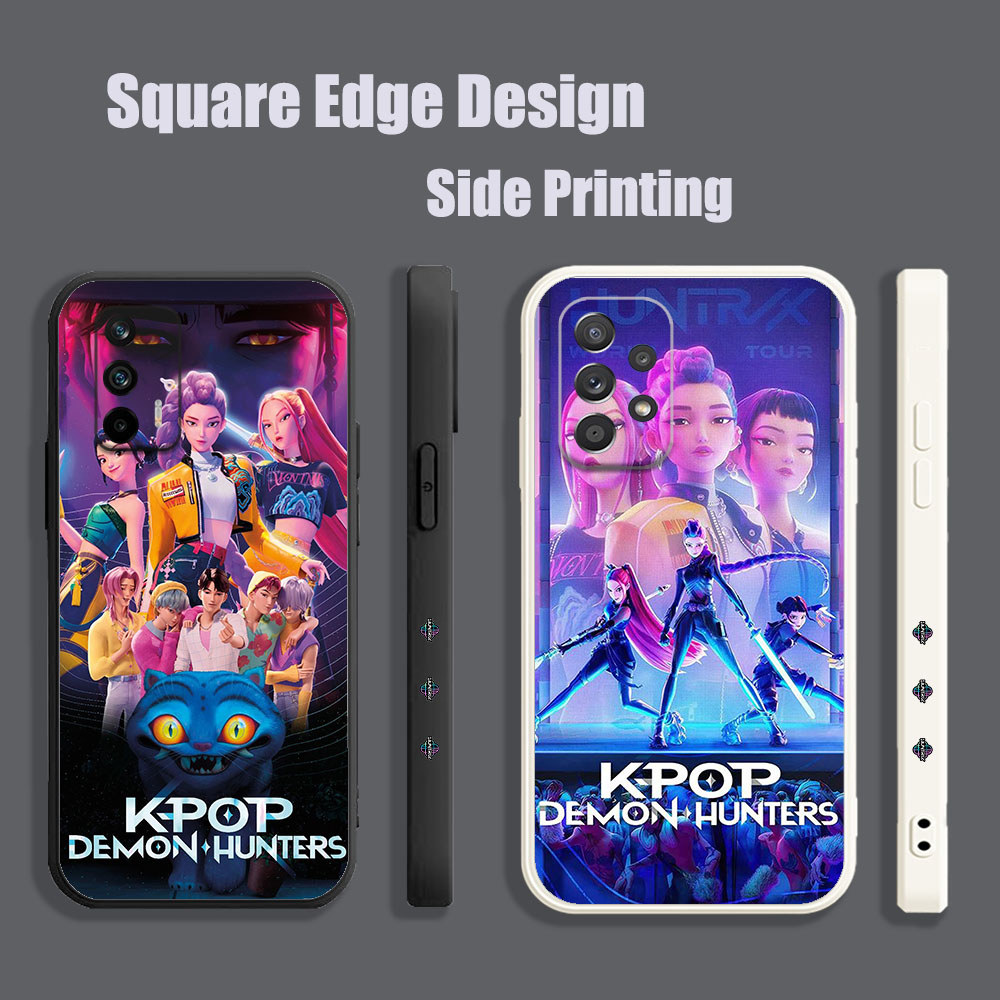 สําหรับOPPO A71 F9 Pro Reno6 Z Reno5 A94 A8 A31 2020 A1K A7X Kpop Demon Huntersสีชมพูสุนทรียศาสตร์SD