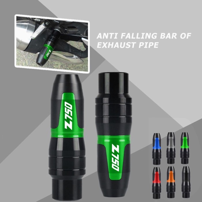 For Kawasaki Z750 Z750R Z750S CNC Aluminum Frame Crash Pads Exhaust Sliders Crash Protector Z 750 Z