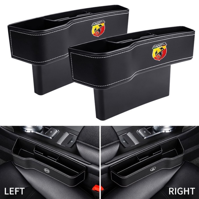 Car Seat Gap Storage Box Cup PU Leather Organizer For Mercedes Benz W212 W213 W205 AMG W177 V177 W2