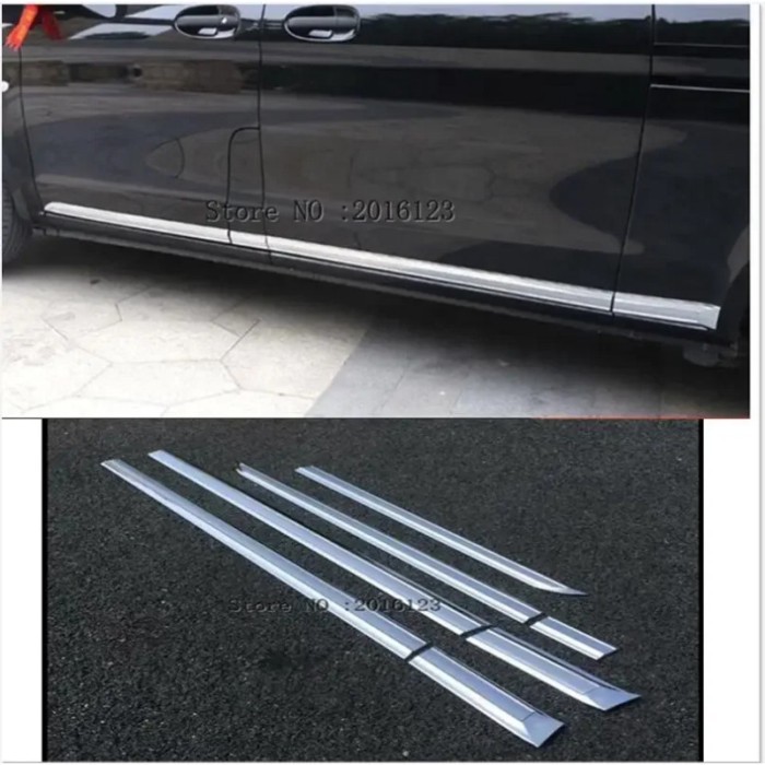 For Mercedes-Benz V-Klasse V Class V250 V260 VITO W447 2014 - 2020 ABS Chrome Door Side Moulding bo