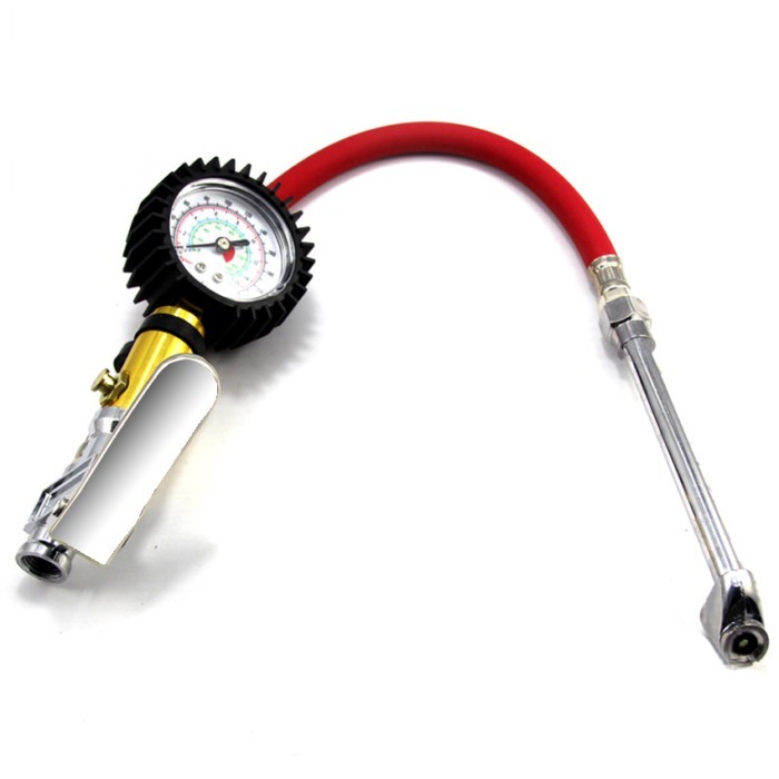 Tire Pressure Gauge, Heavy Duty 220 PSI Tire Inflator High Precision Tire Pressure Gun with Leakpro