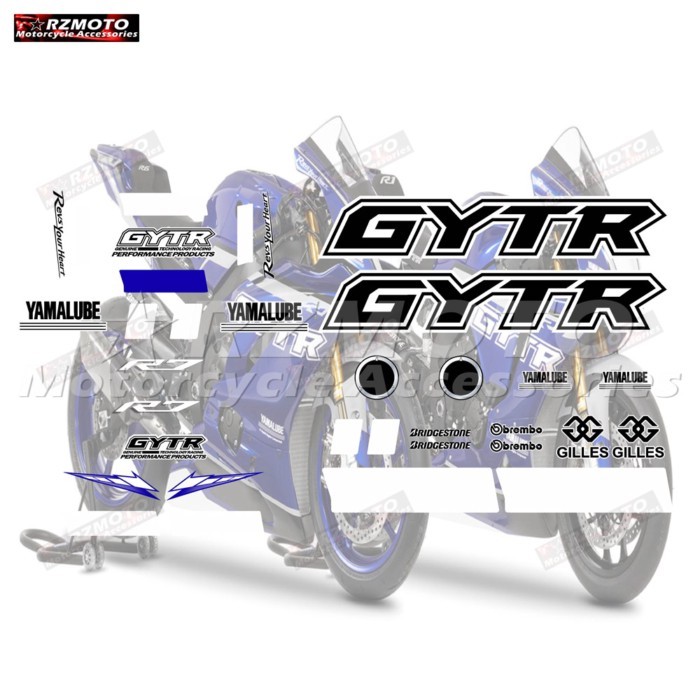 For Yamaha YZF-R7 YZF R7 GYTR Motorcycle Parts Fairing Sticker Full Vehicle Reflective Waterproof S