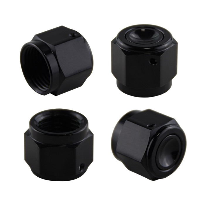 Aluminum AN4/AN6/AN8/AN10/AN16 SAE Adapter Female Flare End Nut Fitting 7/16"-20 9/16"-18 3/4"-16 7