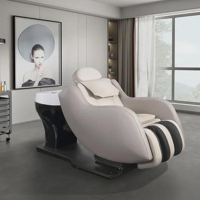 2025NEWAutomatic Massage Shampoo Bed Dual-Purpose Hair Care Electric Rotating Shampoo Bed Chair Com