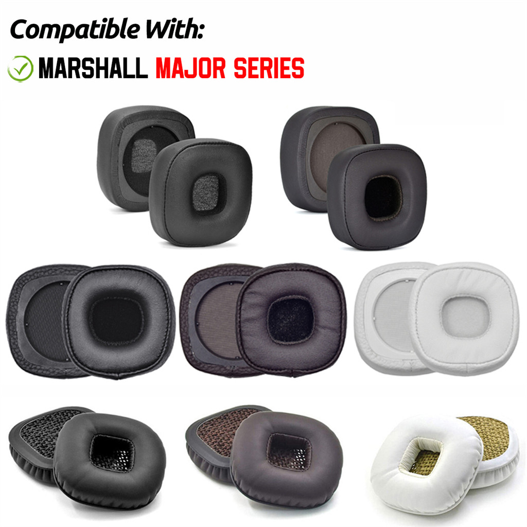 แผ ่ นรองหูฟังสําหรับ Marshall Major 1 2 3 4 I II III IV หูฟัง Ear Pad เบาะฟองน ้ ําชุดหูฟัง Earmuffs