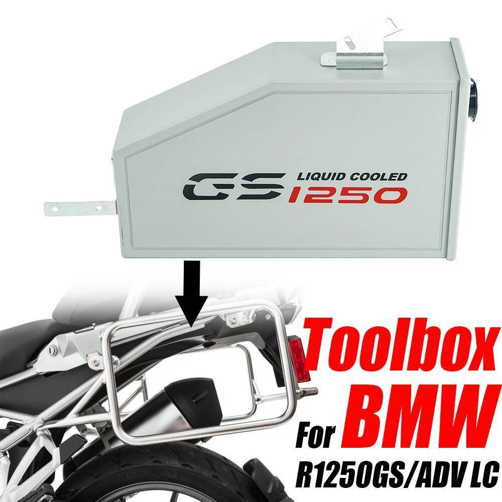 สําหรับ BMW R1250GS ADV LC R1250 GS1250 2018-2023 รถจักรยานยนต์ตกแต่งอลูมิเนียมกล่องกล่องเครื่องมือ 