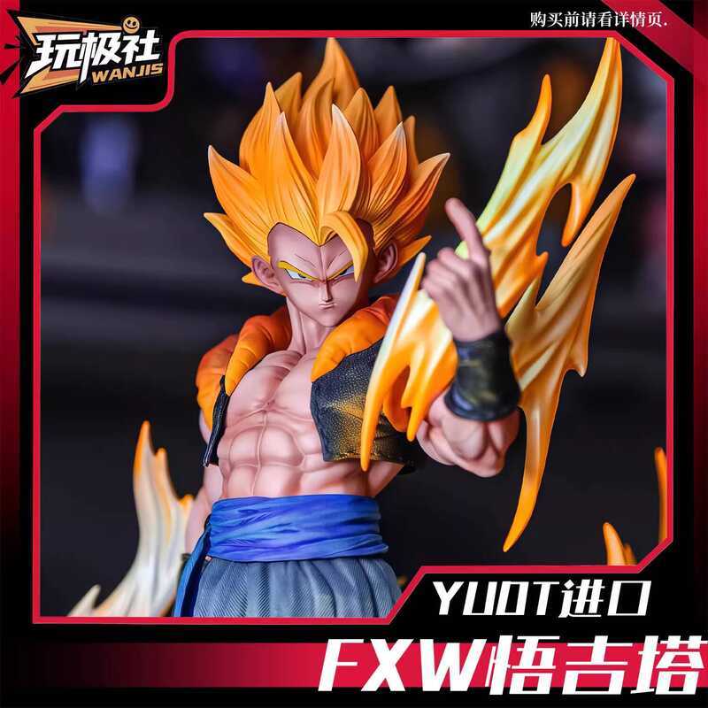 FXW Gogeta เวอร์ชั่นญี่ปุ่นนําเข้าคุณภาพอะนิเมะอุปกรณ์ต่อพ่วงรูปโมเดลฉากตกแต่ง