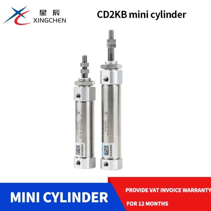 Xingchen pneumatic hex rod does not rotate CDJ2KB10/16-15*20X25X30/40*50*75 mini cylinder