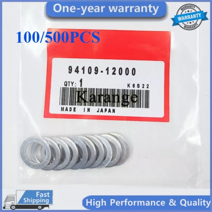 100/500PCS 9410912000 Engine Oil Drain Plug Crush Washers Gaskets 94109 12000 12MM For Acura MDX CL