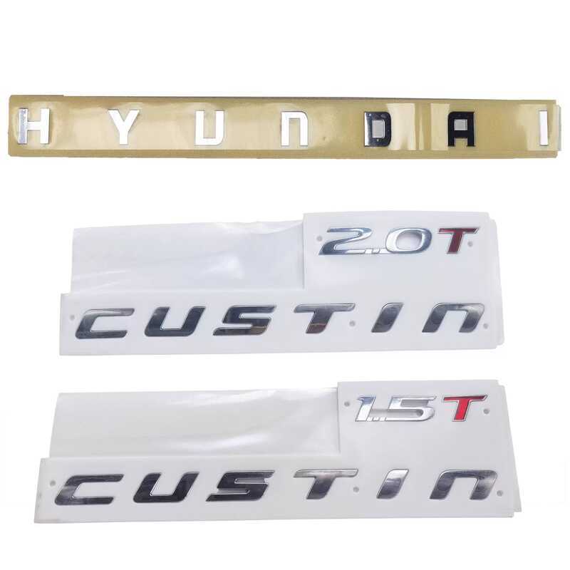 เหมาะสําหรับ HYUNDAI CUSTIN ไต้หวัน CUSTIN โลโก้รถ 1.5 T2.0 T Displacement โลโก้ HYUNDAI โลโก้ตัวอัก