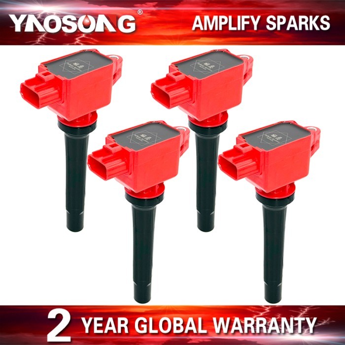 4Pcs Ignition Coil For Mazda 3 6 CX-3 CX-5 CX-9 MX-5 MIATA 2.0L 2.5L L4 PE20-18-100A PE2018100A H6T