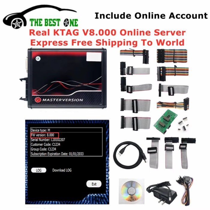 Same As Original EU KTAG V8.000 Read & Write ECU Programmer K-TAG SW V2.47 Update Protocols Online