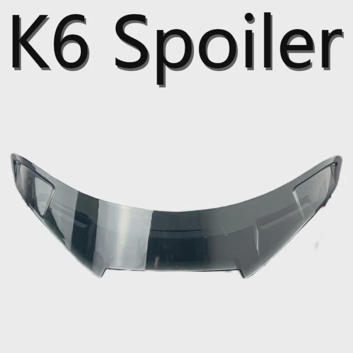 K6 Spoiler for AGV K6 Spoiler Motorcycle Helmet Rear Spoiler Replacement Big Tail Parts & Accessori