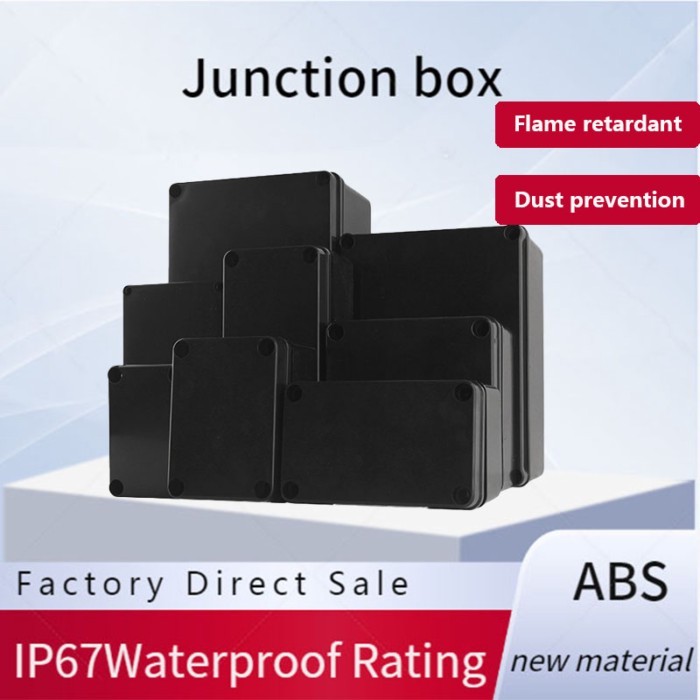 IP67 Plastic Waterproof Box ABS Flame-Retardant Outdoor Waterproof Junction Box Electrical Instrume