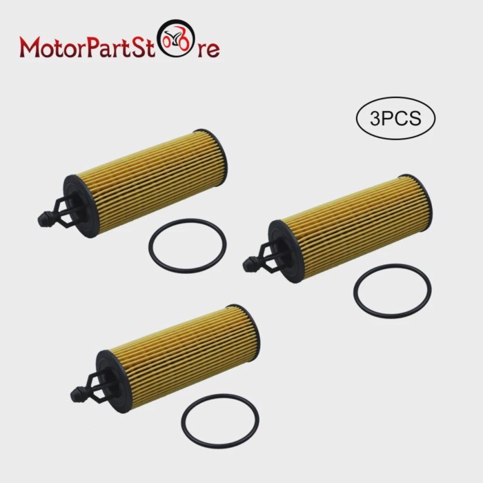3pcs Engine Oil Filter for Chrysler Dodge Ram Pentastar 3.6L V6 Engine Pacifica Town & Country Van