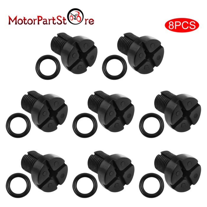 8 Pieces Radiator Coolant Expansion Tank Bleeder Screw for BMW BMW E46 E92 E90 E36 E39 M3 M5 X3 X5